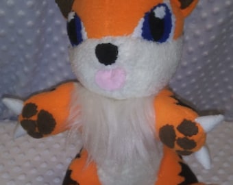Baby growlithe plush 100% handmade