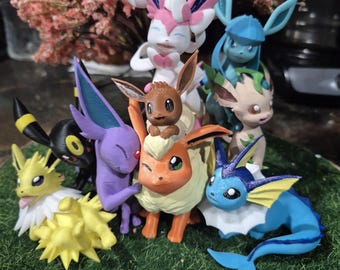 Estatua de Eeveelutions de 25 cm (10 pulgadas)