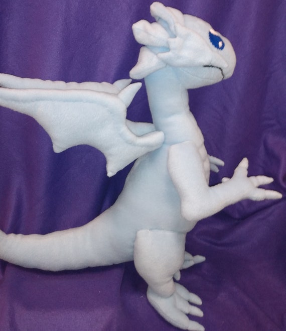 blue eyes white dragon plush toy