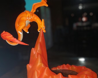 Charizard flamethrower lamp