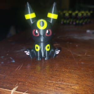 Eeveelution 3d printed figures colored