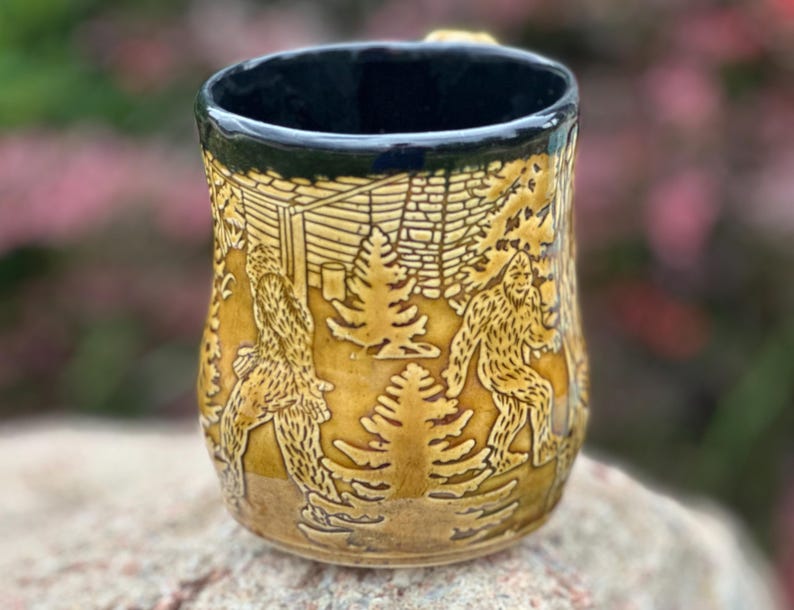 Bigfoot Handmade Ceramic Coffee Mug Large 16 Ounce Mug, Stoneware