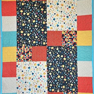Random Shuffle Quilt Kit featuring Love, Teach, Inspire by Arrolynn Weiderhold for P&B Textiles