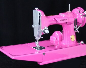 Custom Painted Singer Featherweight - Fuchsia - #AE978741