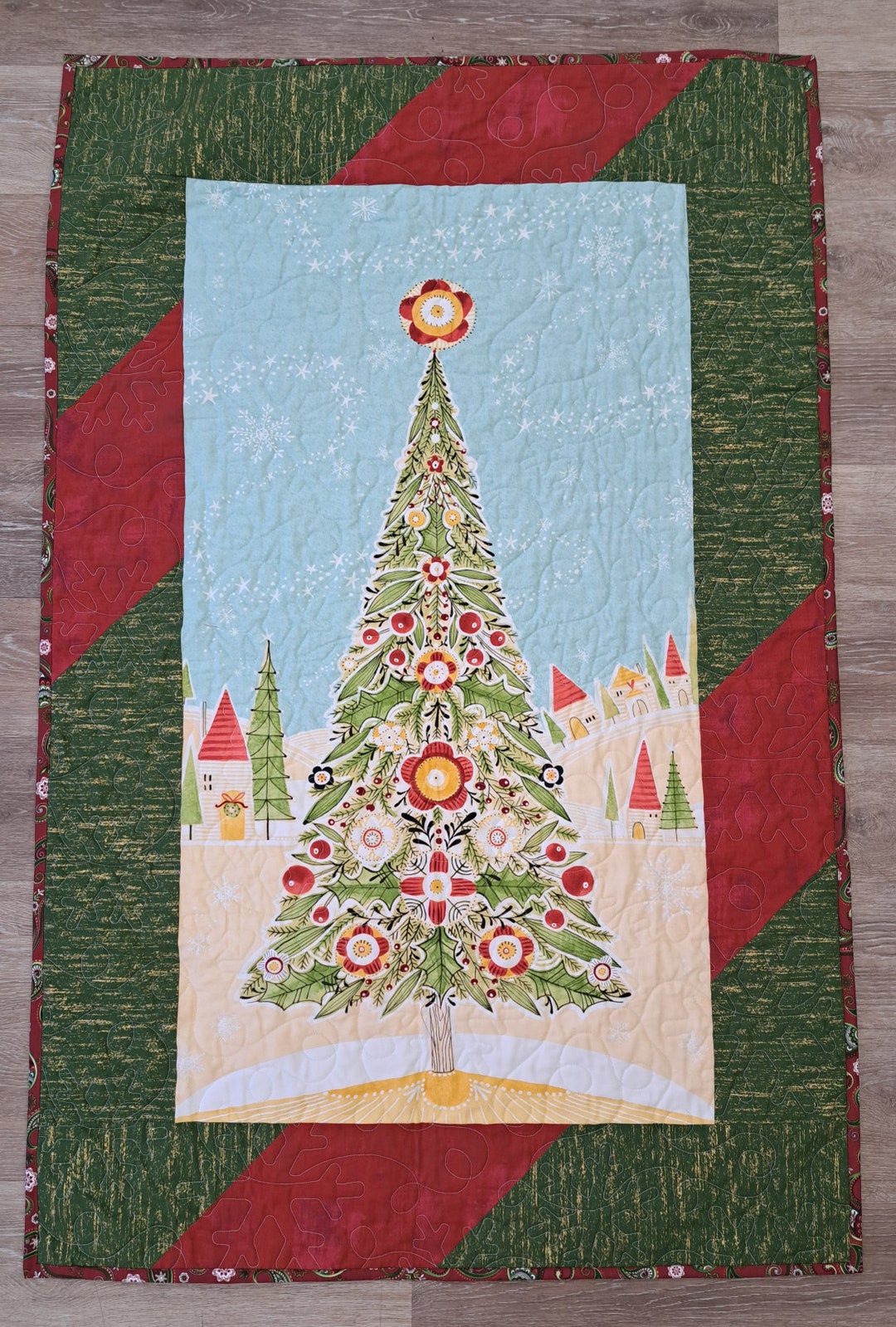 Oh Christmas Tree Quilt Kit Hip Stitch Curated Etsy