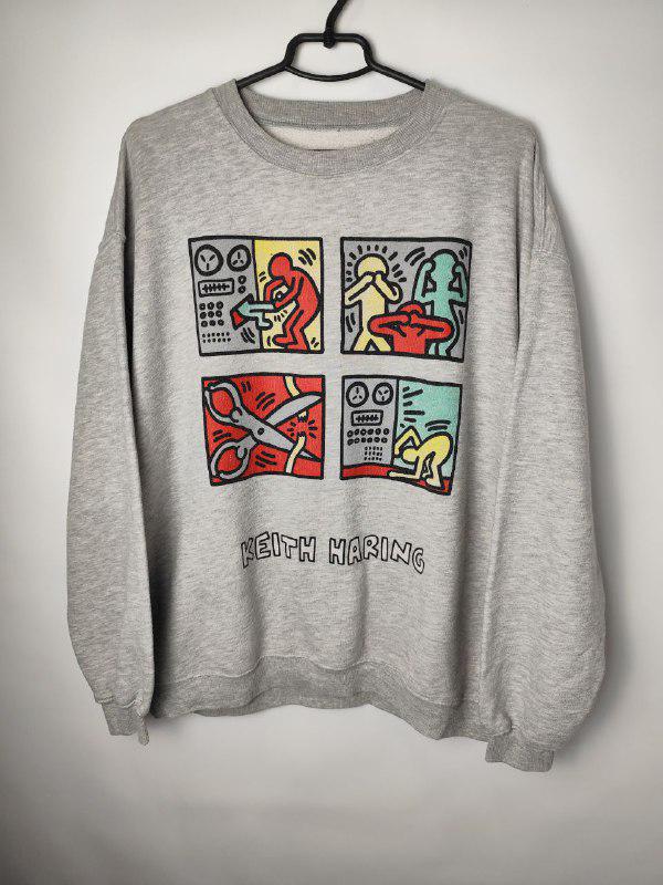 K.Haring カラフルラガーシャツ