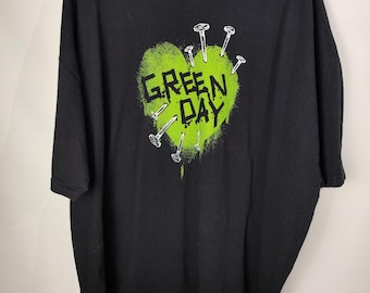Vintager rare streetwear band rock Green Day T-shirt Size 5Xl