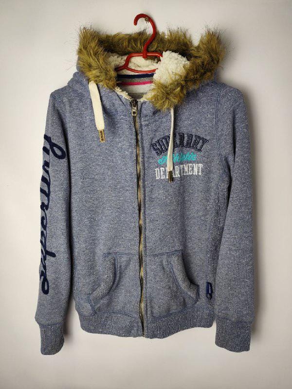 Buy Superdry Damen Superdry Jacke Bunt Bestickter Kapuzenpullover