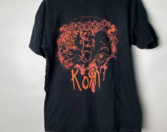 Vintage 00s Korn T-shirt Jonathan Davis Alternative Nu Metal