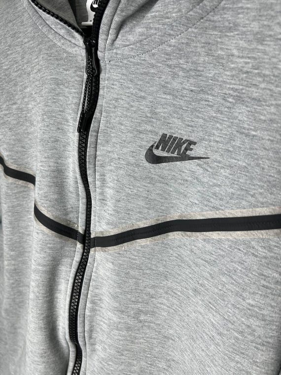 Y2k Sk8 Drill Hype Nike Tech Fleece Gray Zip Hoodie - Etsy