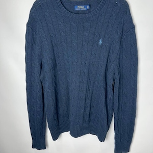 Vintage streetwear Polo Ralph Lauren Cable Knit Sweater