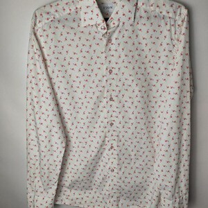 ETON Hemd mit Knopfleiste und Eistüte in Pink mit Flamingo-Motiv, Gr. 40 15