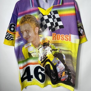 Vintage streetwear moto racing Yamaha Valentino Rossi Jersey