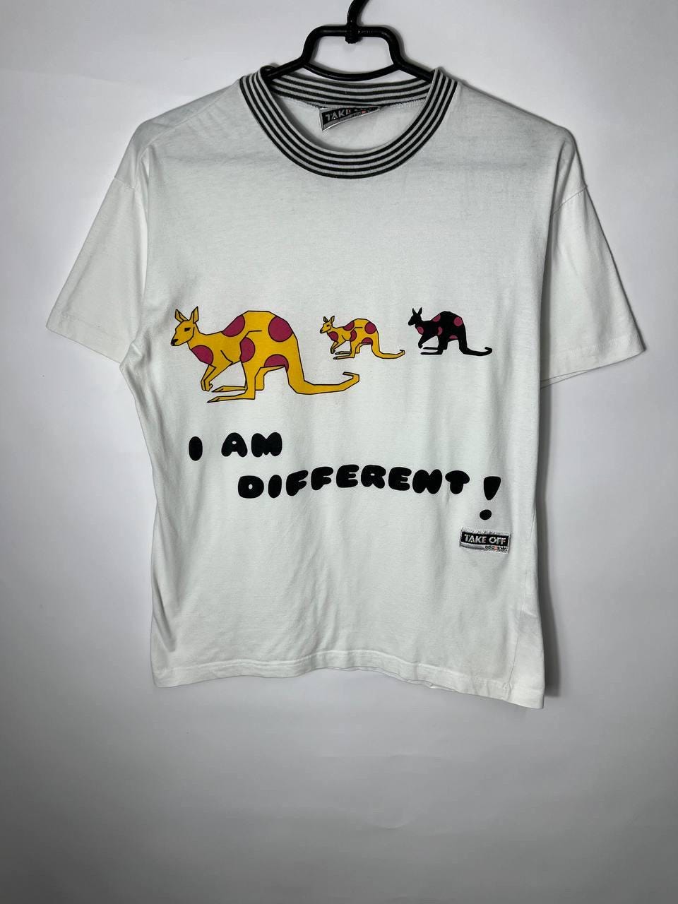 Vintage Rare Adidas Take Off I Am Different Kangaroo T Shirt