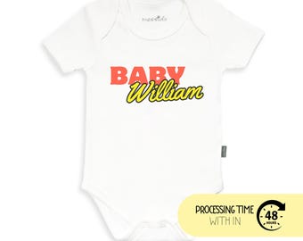 Custom Printed Baby Onesie | Personalized Infant Bodysuit | Newborn Gift | Baby Clothes | Baby Shower | MSDB-0008