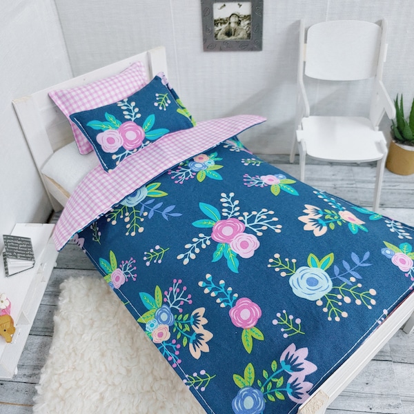 Reversible Bedding for 12in Dolls