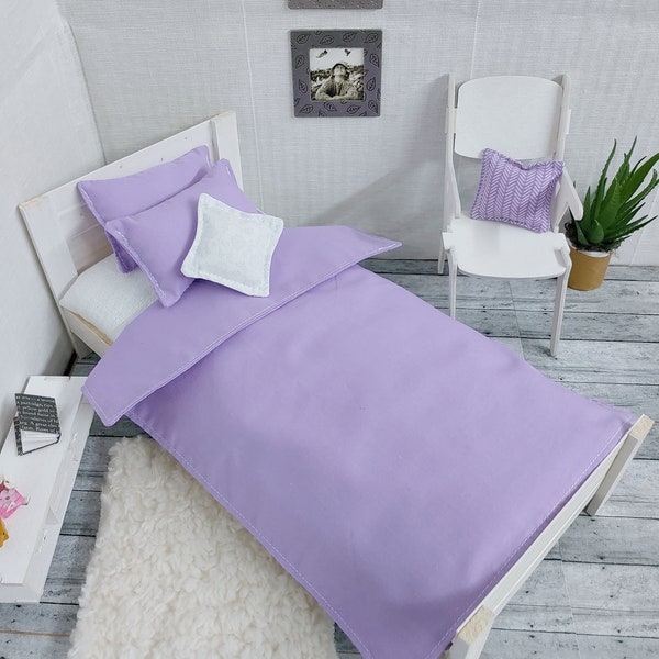 Solid Color Bedding for 12in Dolls