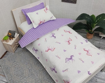 Reversible Bedding for 12in Dolls