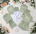 Bridesmaid Proposal Gift, Personalized Satin Pajamas, Matching Bridesmaid PJs, Bride Pajamas, Custom Pajama Set