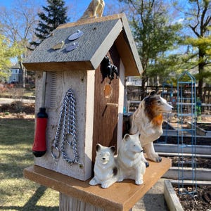 The Doghouse Handcrafted whimsically themed cedar wood birdhouse