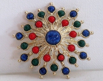 Vintage Sarah Coventry Carnival Brooch Pin (B-2-6)