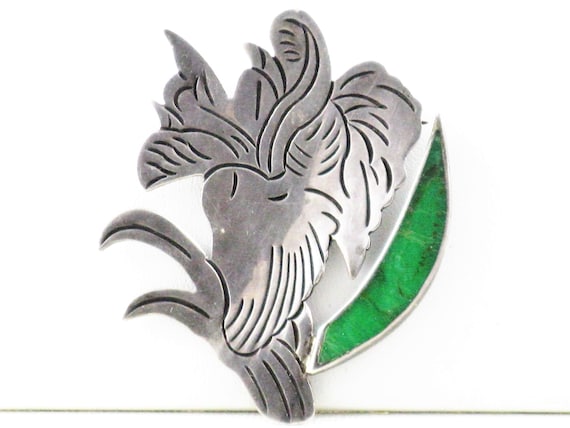 Antique Vintage Art Nouveau Sterling Silver and Enamel  display picture 3