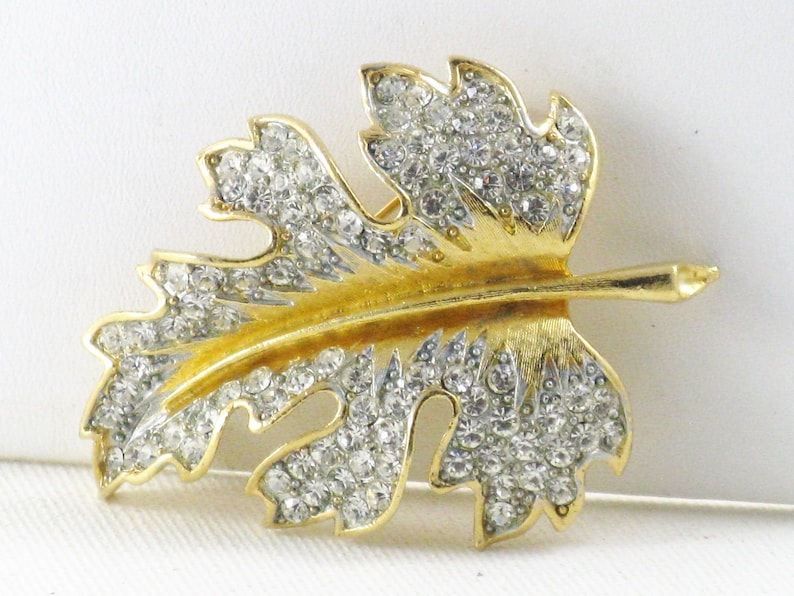 lisner leaf brooch