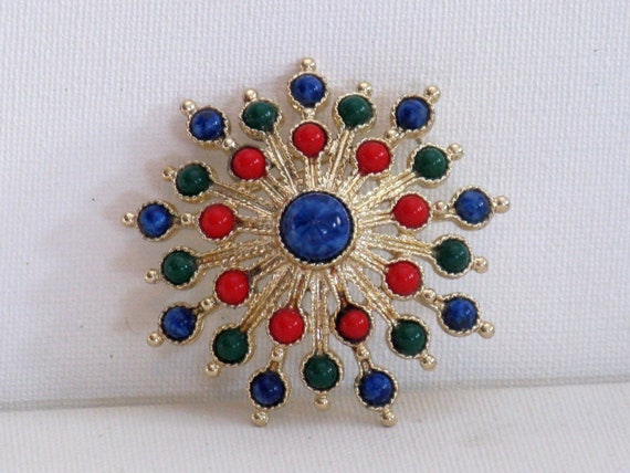 Vintage Sarah Coventry Carnival Brooch Pin (B-2-6) - image 1