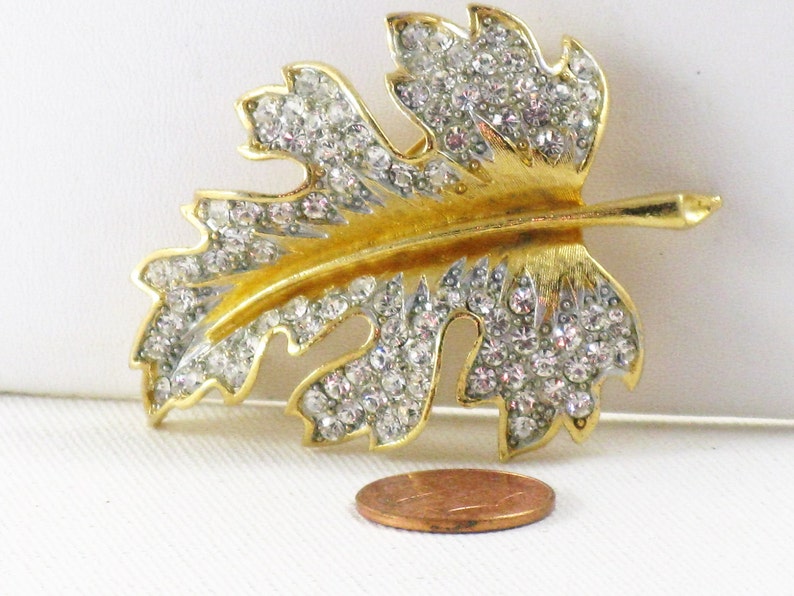 lisner leaf brooch