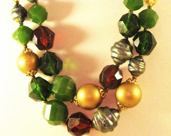 Vintage Germany Double Strand Necklace (N-3-1)