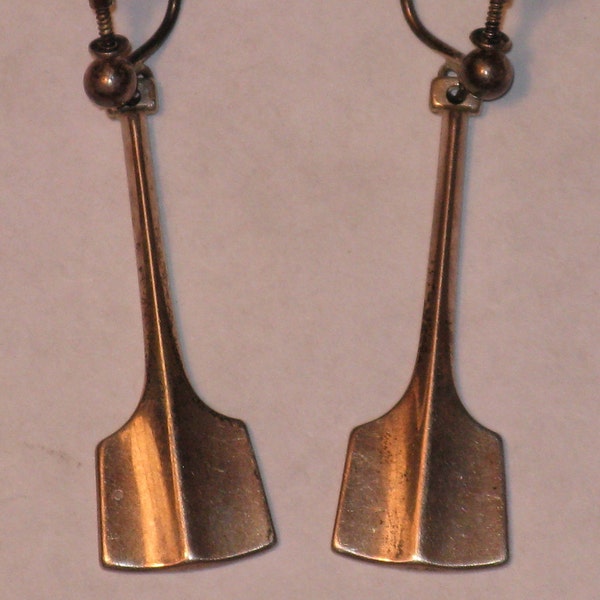 Vintage 1960s David-Andersen Thor's Hammer Earrings (E-2-5)