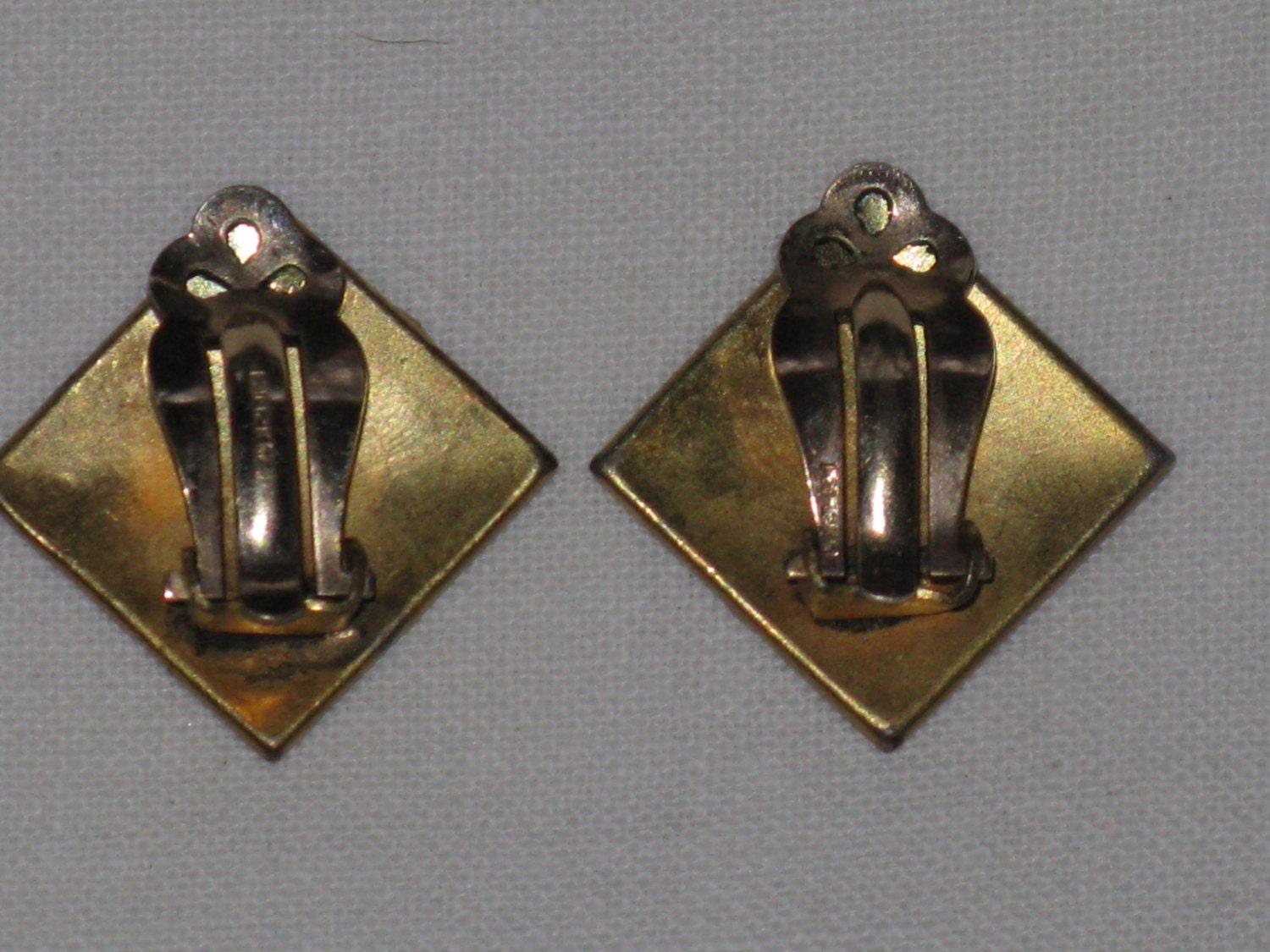 Vintage Gold Filled Damascene Clip Earrings E-1-6 - Etsy