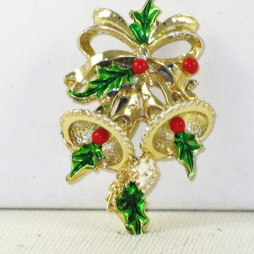 Boutons De Manchette Et Tac Cravate Vintage Années 70 - Strass Dorés Et Rouges Par Anson101014 - Occasion Bon état