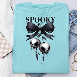 Halloween png, Spooky Ghost Cherry Bow Halloween PNG, Cherry png, Retro Halloween png, Trendy Halloween Woman png, Cute Ghost png, Spooky