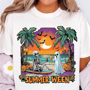 Spooky Summer Halloween Sublimation png, Funny Halloween Png, Vintage Summer png, Halloween Horror Characters, Halloween png