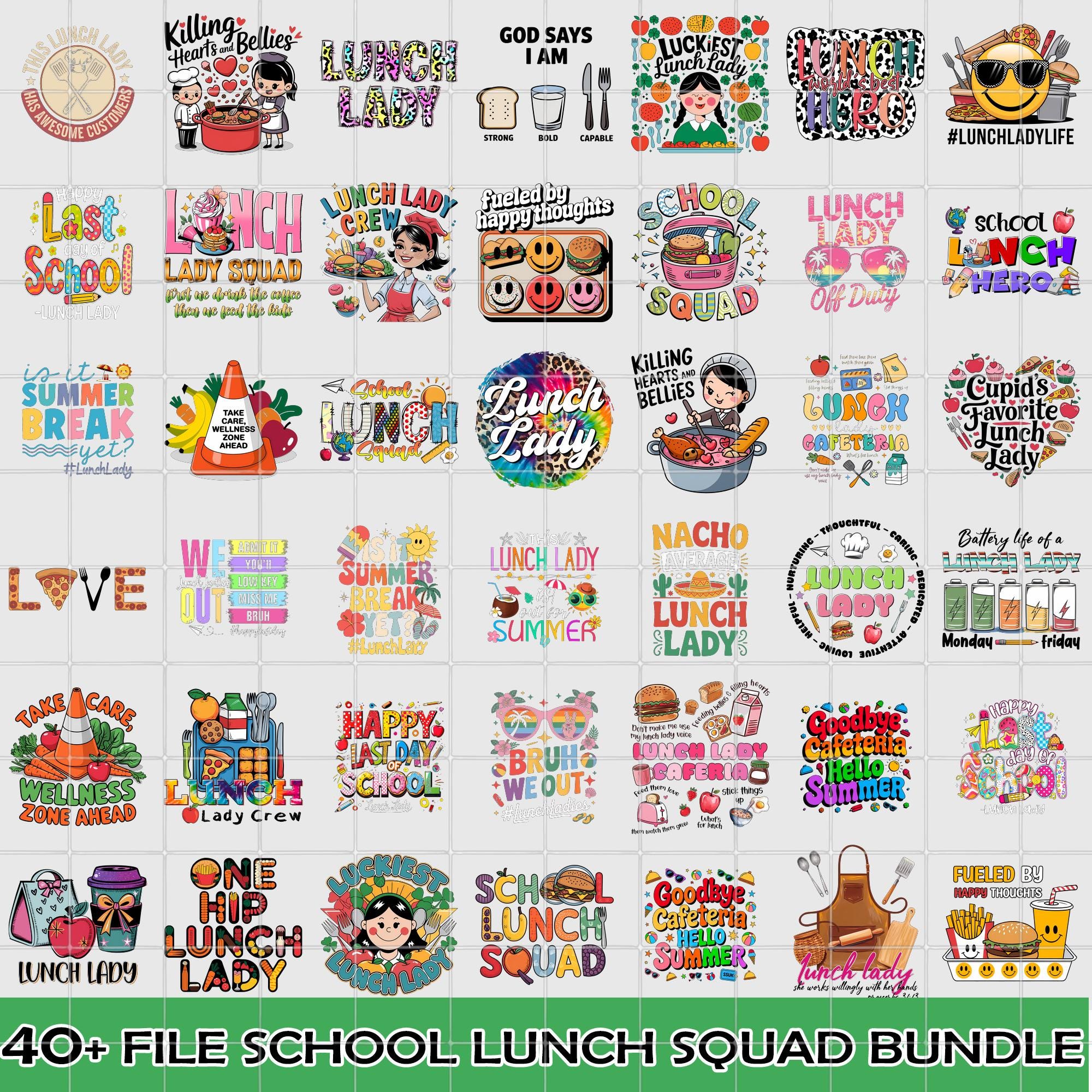 40+ File PNG school lunch squad bundle, Cafeteria Squad Workers Png, Funny Cafeteria Workers Png, Teacher Life Png, Cafeteria Lunch Lady Png