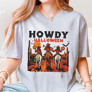 Howdy Halloween PNG, Retro Halloween Png, Funny Halloween PNG, Funny Cowgirl Halloween Shirt Design, Spooky Cute Western Halloween