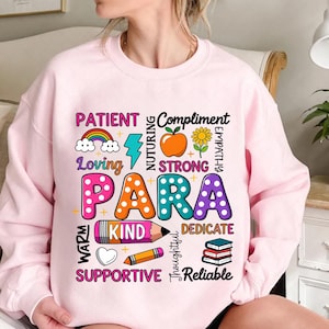 Para Appreciation Png, Back To School Png, Paraprofessional Sublimation Png, First Day of School Png, Teacher Gift, Kindergarten Teacher Png