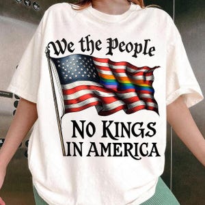 No King In America Anti Trump Png Design, Democracy Png Template, Patriotic Design Gift Anti MAGA, We The People No King Day June 14