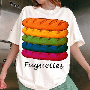 LGBT Pride Month Funny Baguette Rainbow Faguette LGBT Flag png, Pride Month Png, Gay Coquette Bow Png, Lgbt Png, Rainbow LGBT Bow Png