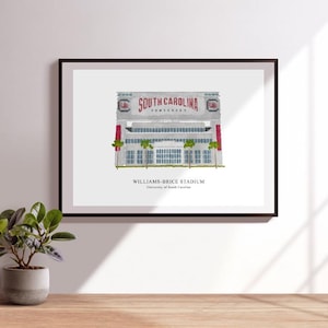 Williams-Brice Stadium Digital Print, South Carolina Gamecocks