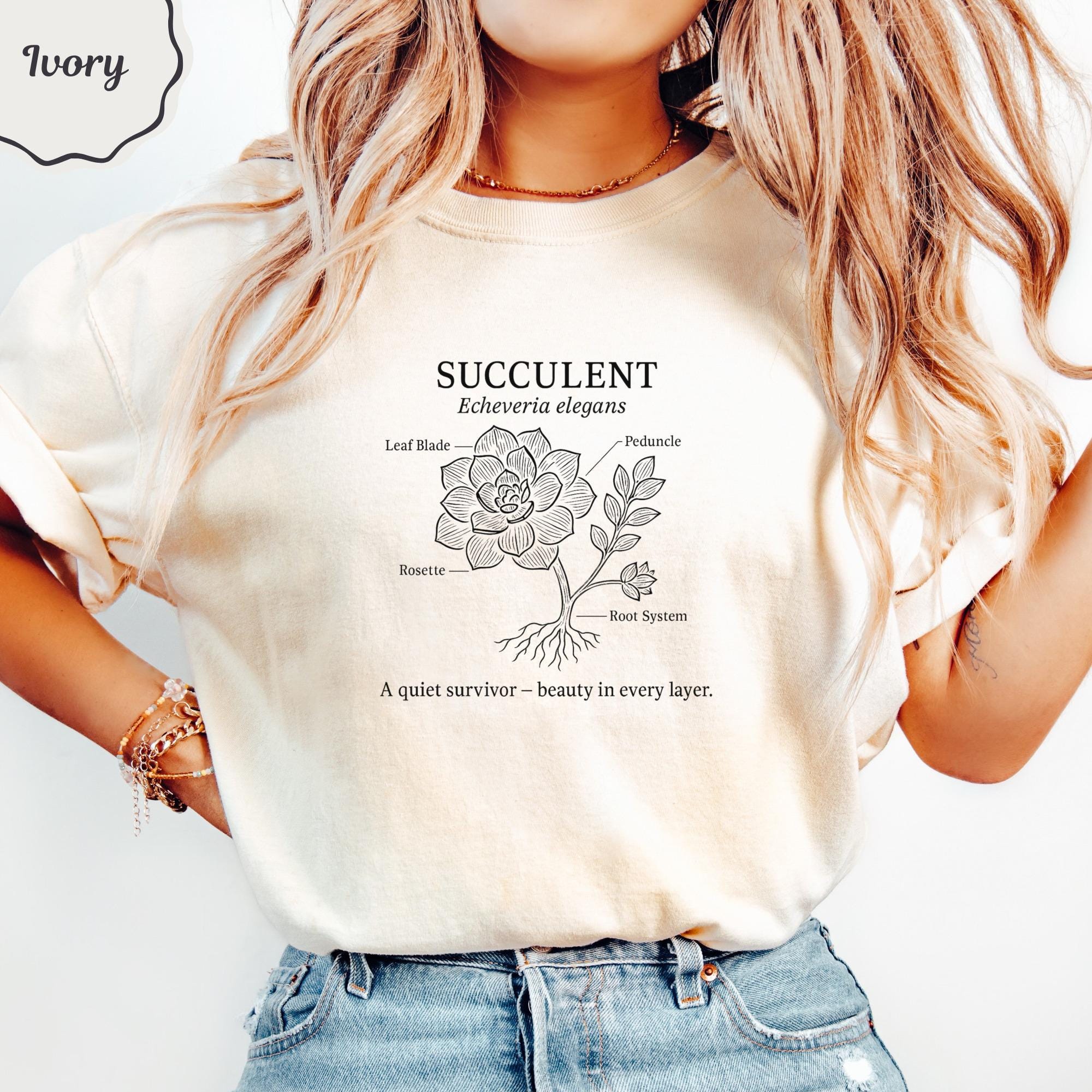 Echeveria Shirt - Etsy