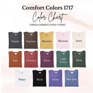 Comfort Colors 1717 Shirt, Unisex Garment-Dyed T-Shirt, Variety of Colors, Classic and Comfortable, Perfect for Every Occasion, High Quality
