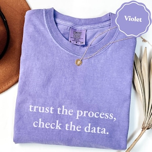 Trust The Process Check The Data T-Shirt | Scientist Gift, Data Analyst Tee, Statistician Shirt, STEM Gift Idea