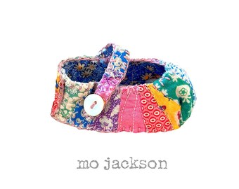 Edredón de anillos de boda vintage, zapatos Mary Jane para bebé hechos a mano, botines, edredón para recién nacido, suela blanda, regalo de herencia