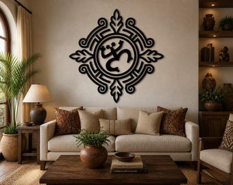 Taino Symbols Wall Art, Puerto Rican Coqui Sun Decor, Coqui Sun Metal Sign, Puerto Rican Pride Metal Decor, Taino Home Decor