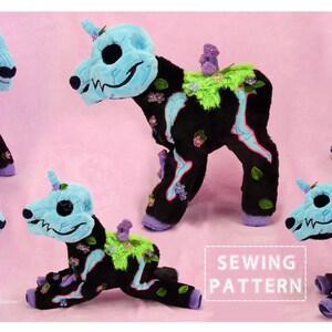 Undead Patterns Undead Unicorn - Sewing Pattern, Tutorial and Embroidery Files! - Etsy