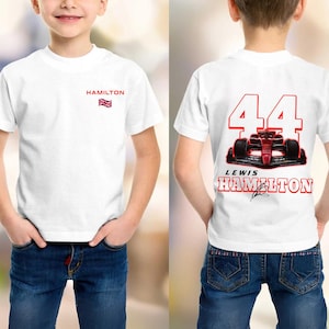 Lewis Hamilton #44 F1 Shirt – Adult & Youth Sizes – Racing Fan Tee, 44 Racing Shirt – Lewis Hamilton Tee for Kids and Adults – F1 Gift Idea