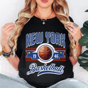 New York Knick T-shirt, Knicks Shirt, New York Basketball Vintage Style  Sweatshirt, Knicks Fan Gift, Vintage Knicks Basketball Fan Shirt