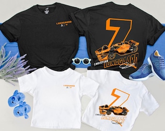 Camiseta Lundgaard #7 IndyCar Racing: camiseta para fanáticos de jóvenes y adultos